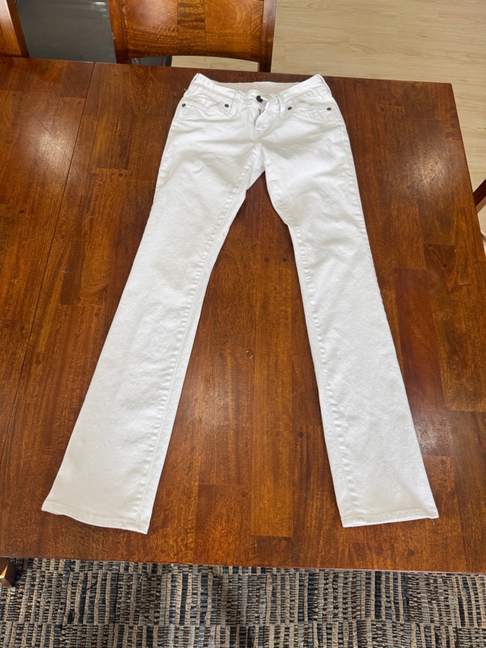 Y2K Morgan by Delia’s White Women’s Jeans - Classic Straight Leg Rise Rise Jeans